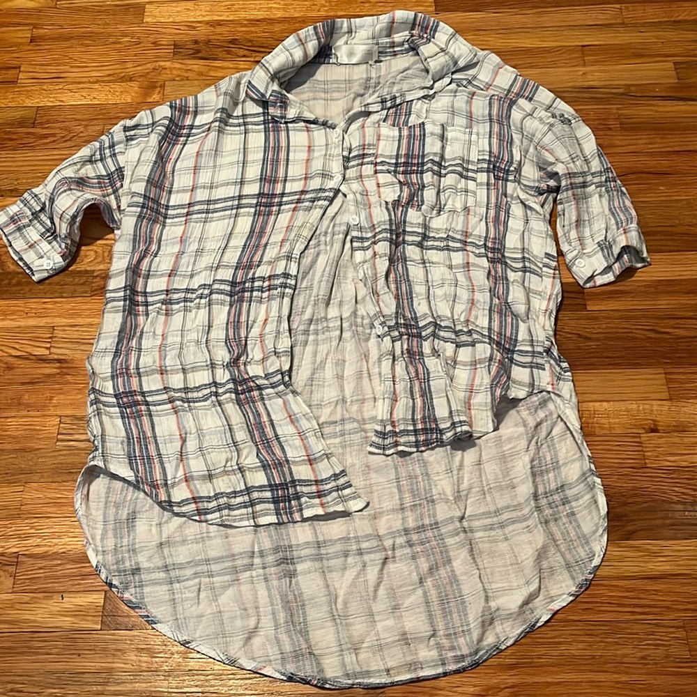 The Paisley Parrot, size medium, it’s red, blue, gold, and white stripes